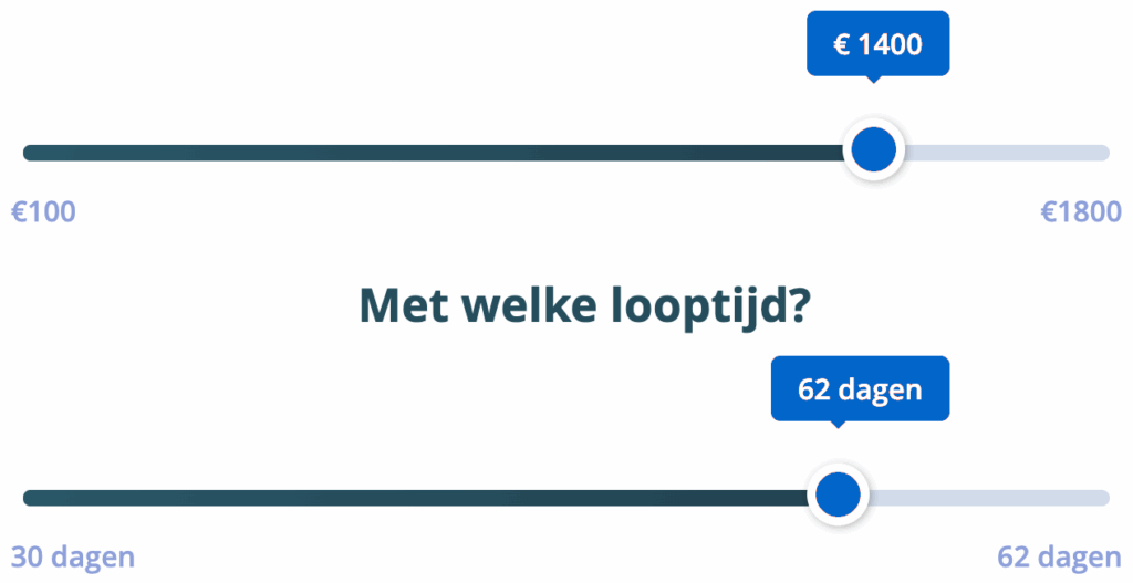 1400 euro lenen