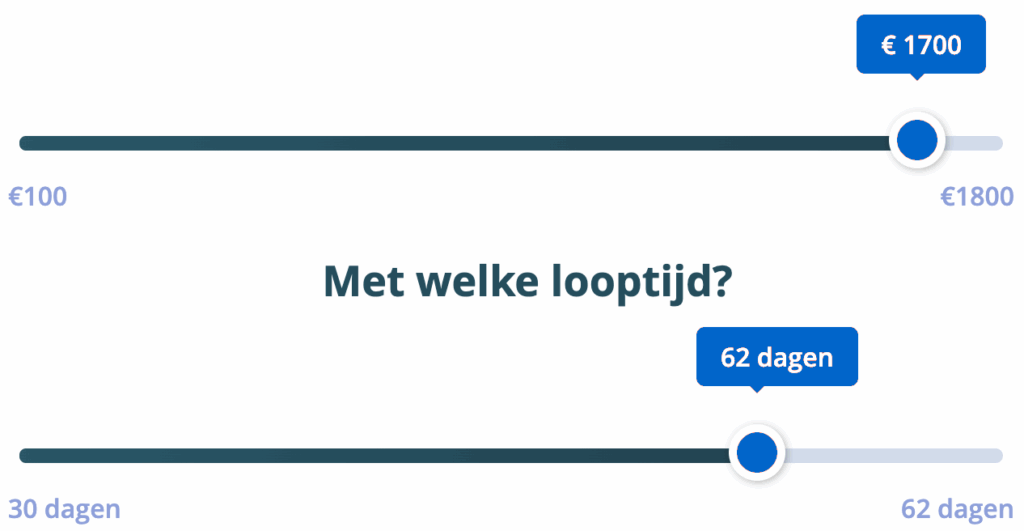 1700 euro lenen