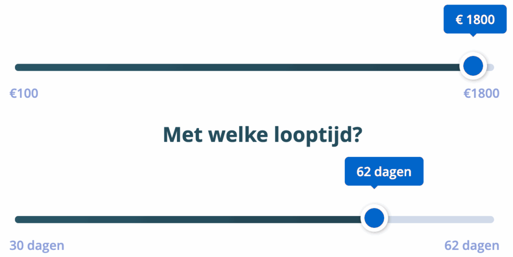 1800 euro lenen