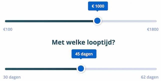 Hoeveel geld wil je lenen